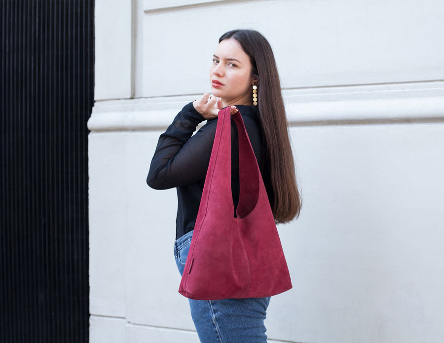 NUEVA! // Cartera Niebla burdeo