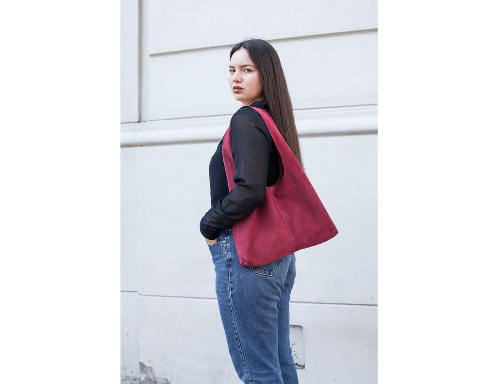 NUEVA! // Cartera Niebla burdeo