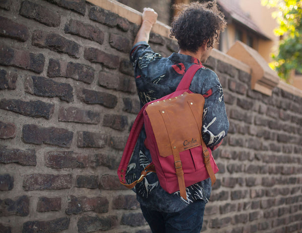 Mochila para pc Cactus Rojo Italiano - Avellana (Pre order)